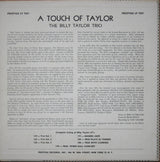 Billy Taylor Trio : A Touch Of Taylor (LP, Album)