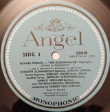Richard Strauss, Herbert von Karajan : Der Rosenkavalier Highlights (LP, Album, Mono)