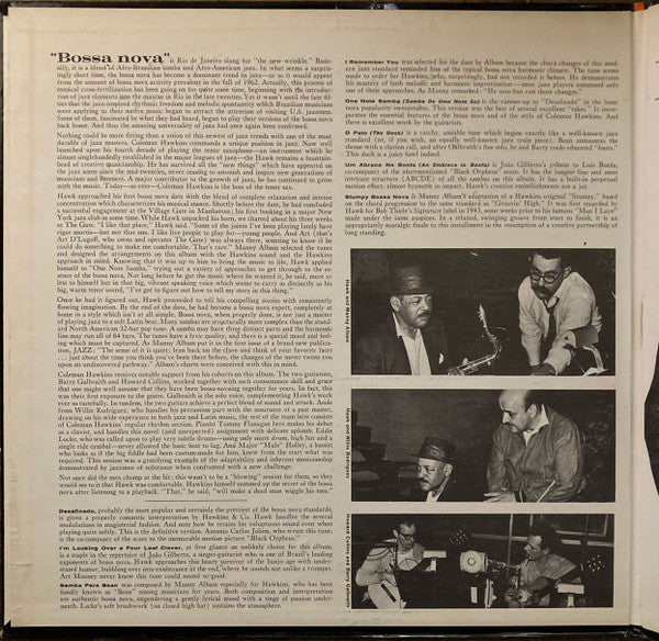 Coleman Hawkins : Desafinado: Bossa Nova & Jazz Samba (LP, Album, Gat)