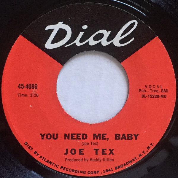 Joe Tex : Baby, Be Good / You Need Me, Baby (7", Single, Styrene, MO )