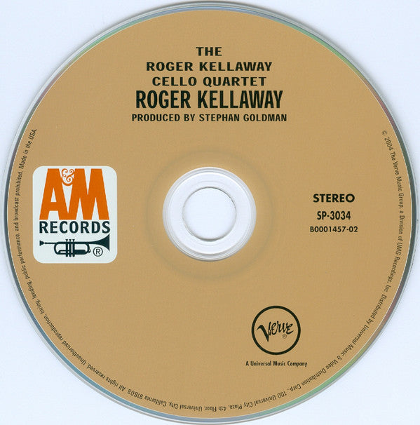Roger Kellaway : The Roger Kellaway Cello Quartet (CD, Album, Ltd, RE, RM)