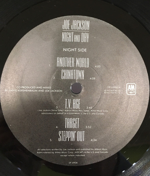 Joe Jackson : Night And Day (LP, Album, Gat)