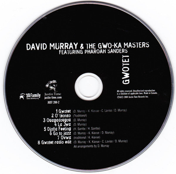 David Murray & The Gwo-Ka Masters Featuring Pharoah Sanders : Gwotet (CD, Album)