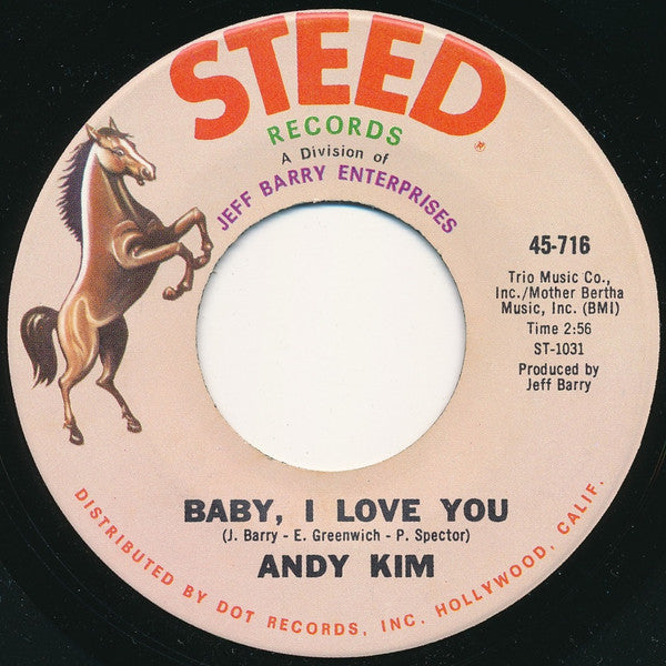 Andy Kim : Baby, I Love You  (7", Single)
