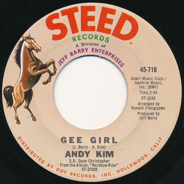 Andy Kim : Baby, I Love You  (7", Single)