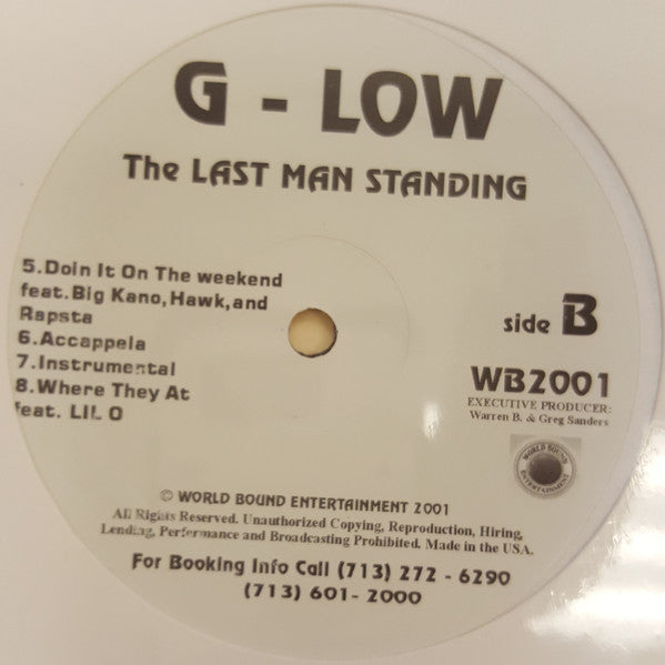 G - Low* : The Last Man Standing (12")