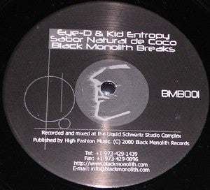 Eye-D & Kid Entropy : Sabor Natural De Coco (12")