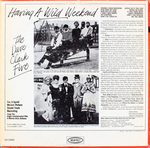 The Dave Clark Five : Having A Wild Weekend (LP, Album, Mono)