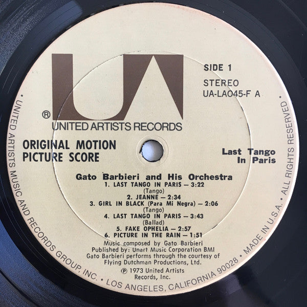 Gato Barbieri : Last Tango In Paris (LP, Album)