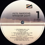 Pete Bardens* : Speed Of Light (LP, Album, Spe)