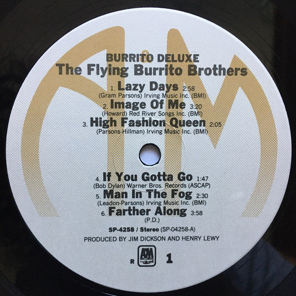 The Flying Burrito Bros : Burrito Deluxe (LP, Album, RP, lab)