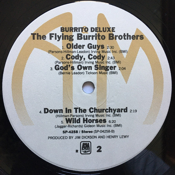 The Flying Burrito Bros : Burrito Deluxe (LP, Album, RP, lab)