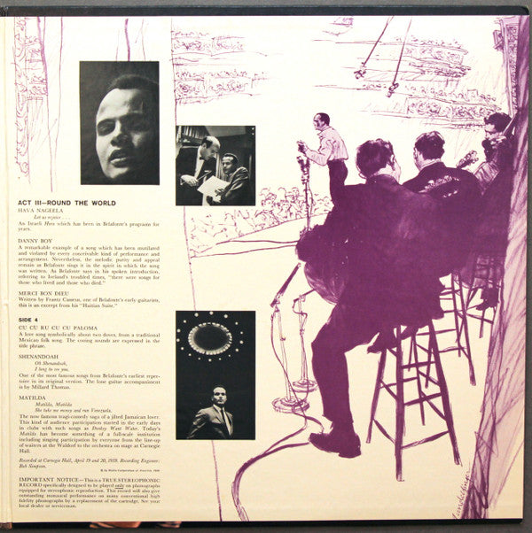 Harry Belafonte : Belafonte At Carnegie Hall: The Complete Concert (2xLP, Album, Ind)
