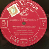 Tchaikovsky* - Artur Rubinstein*, Minneapolis Symphony Orchestra, Dimitri Mitropoulos : Concerto No. 1 (LP, Album, Mono, RE)