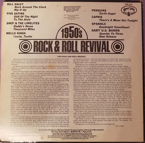 Various : 1950's Rock & Roll Revival (LP, Album, Ltd)
