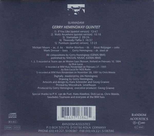 Gerry Hemingway Quintet : Slamadam (CD, Album)