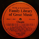 Frédéric Chopin : Polonaises, Nocturne, Etudes, Mazurkas (LP, Album, RE)