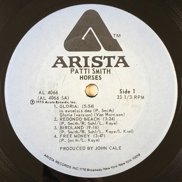 Patti Smith : Horses (LP, Album, RP, PRC)
