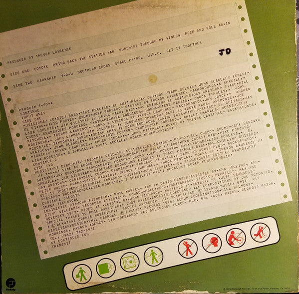 Country Joe McDonald : Rock And Roll Music From The Planet Earth (LP, Album, Ter)