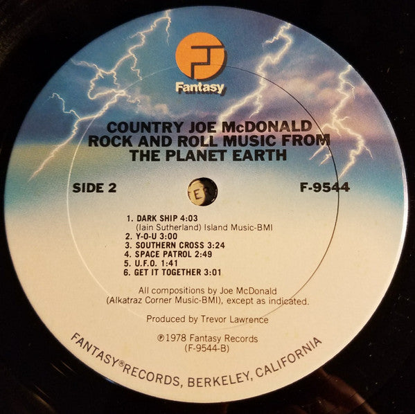 Country Joe McDonald : Rock And Roll Music From The Planet Earth (LP, Album, Ter)