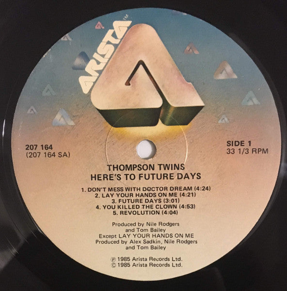 Thompson Twins : Here's To Future Days (LP, Album)