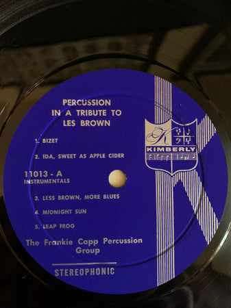 The Frankie Capp Percussion Group : Percussion In A Tribute To Les Brown (LP, Album)