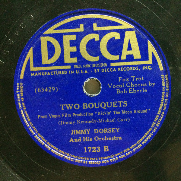 Jimmy Dorsey And His Orchestra : Joseph! Joseph! / Two Bouquets (Shellac, 10")