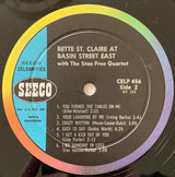 Bette St. Claire* With The Stan Free Quartet : At Basin Street East (LP, Album, Mono)