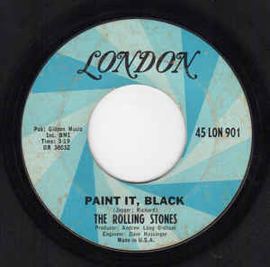 The Rolling Stones : Paint It, Black / Stupid Girl (7", Single, Mono)