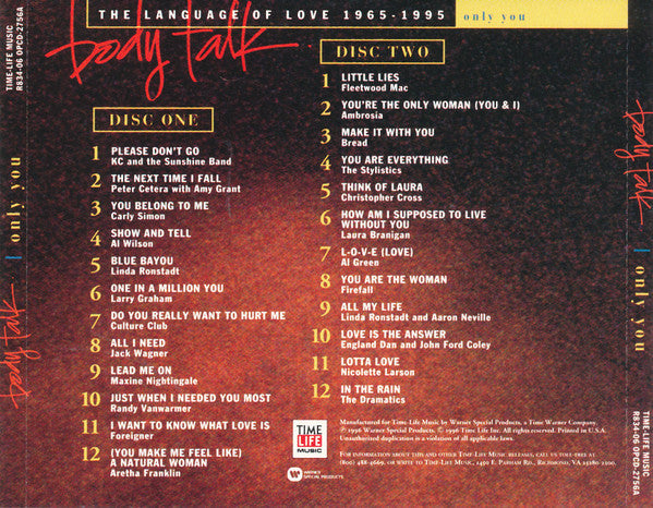 Various : Body Talk - Only You (2xCD, Comp)