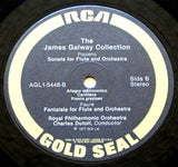 James Galway With Royal Philharmonic Orchestra Conducted By Charles Dutoit : French Flute Concertos (LP, RM)