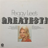 Peggy Lee : Peggy Lee's Greatest! (LP, Comp, RE, RM, Jac)