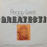Peggy Lee : Peggy Lee's Greatest! (LP, Comp, RE, RM, Jac)
