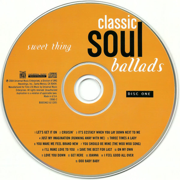 Various : Classic Soul Ballads (Sweet Thing) (2xCD, Comp)
