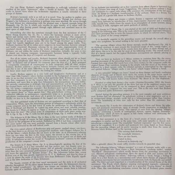 Johannes Brahms, Walter Klien : Brahms Piano Music - Complete - Vol. II (3xLP, Mono + Box)