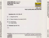 Jean Sibelius, The Cleveland Orchestra, Yoel Levi : Symphony No. 2 In D / Finlandia (CD, Album, 2nd)