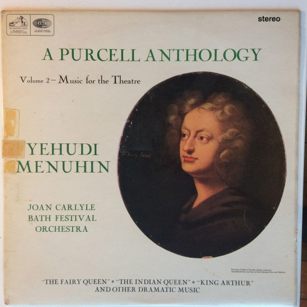 Henry Purcell, Yehudi Menuhin, Joan Carlyle, Bath Festival Orchestra : A Purcell Anthology Volume 2 - Music For The Theatre  (LP, Album)