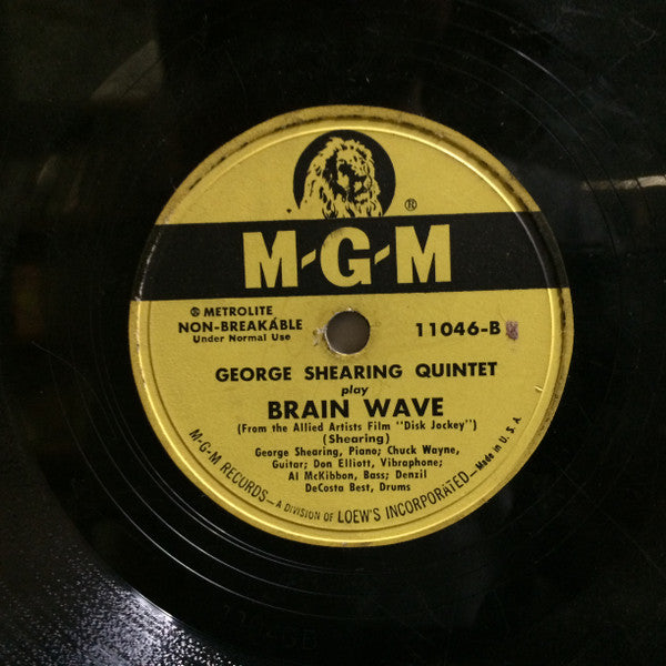 The George Shearing Quintet : Don't Blame Me / Brain Wave (10")