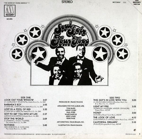 Four Tops : Soul Spin (LP, Album)