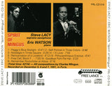 Steve Lacy / Eric Watson : Spirit Of Mingus (CD, Album)