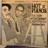 Various : Hot Pianos 1926-1940 (LP, Comp, RE)