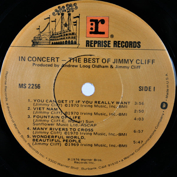 Jimmy Cliff : In Concert - The Best Of Jimmy Cliff (LP, Album, Los)