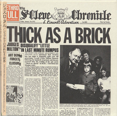 Jethro Tull : Thick As A Brick (CD, Album, Promo, RE, RM, Pap)