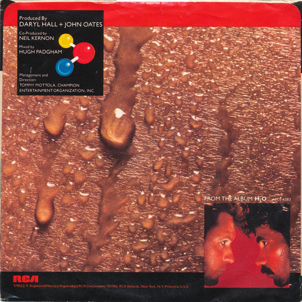 Daryl Hall & John Oates : One On One (7", Single, Styrene, Ind)
