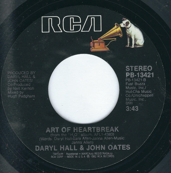 Daryl Hall & John Oates : One On One (7", Single, Styrene, Ind)