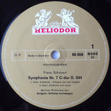 Franz Schubert – Berliner Philharmoniker, Wilhelm Furtwängler : Sinfonie Nr. 7 (9) C-dur Op. Posth. (LP, Mono, RE, RP)