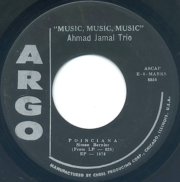 Ahmad Jamal Trio : Music, Music, Music (7", EP)