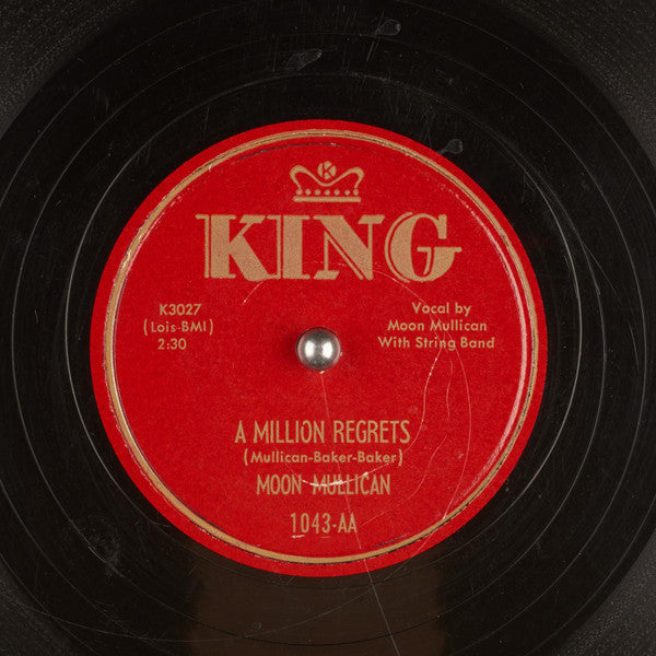 Moon Mullican : A Million Regrets / Shoot The Moon (Shellac, 10")