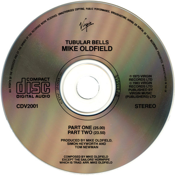 Mike Oldfield : Tubular Bells (CD, Album, RE)