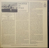 Sviatoslav Richter : Richter In Italy (LP, Album, Mono)